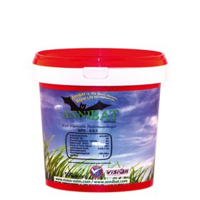 <!--:de-->AnniBAT Pulver 4 x 500g - BIO 4 SAISON Mehrzweck Fledermausdünger<!--:--><!--:en-->AnniBAT Powder 4 x 500g - BIO 4 SEASON Multipurpose Bat Fertilizer<!--:--><!--:nl-->AnniBAT Poeder 4 x 500g - BIO 4 SEIZOEN Multi-Purpose Vleermuis Meststoff<!--:-->