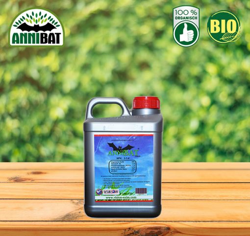 <!--:de-->AnniBAT 5 l - BIO 4 SAISON Mehrzweck Fledermausdünger <!--:--><!--:en-->AnniBAT 5 l - BIO 4 SEASON Multipurpose Bat Fertiliser <!--:--><!--:nl-->AnniBAT 5 l - BIO 4 SEIZOEN Multi-Purpose Vleermuis Meststoff<!--:-->
